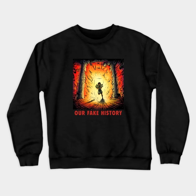 Fire at Alexandria Crewneck Sweatshirt by Our Fake History